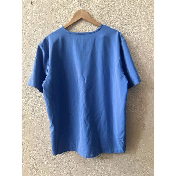 Figs Scrub Technical Collection Top Men’s X-Large Short Sleeve Blue w Pocket - Picture 3 of 7